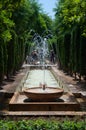 Fountain in sÃ¢â¬â¢Hort del Rei gardens Royalty Free Stock Photo